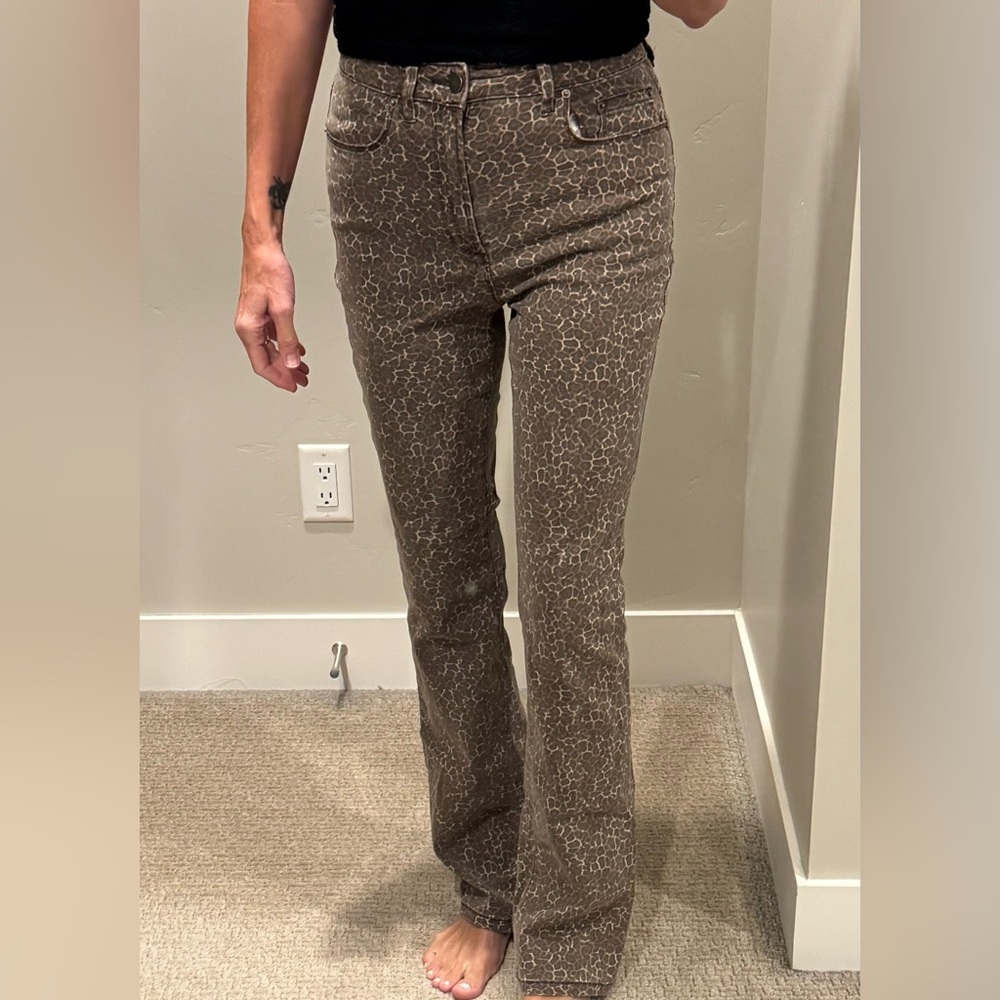 Love, Fire leopard pants bootcut high rise size 5